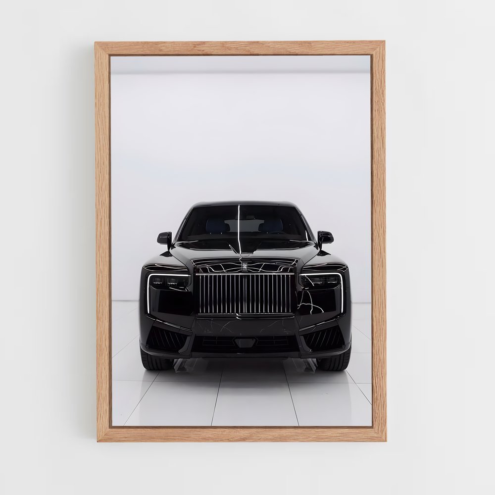 Poster Cullinan noir badge élégant – affiche Rolls-Royce (vue 4)